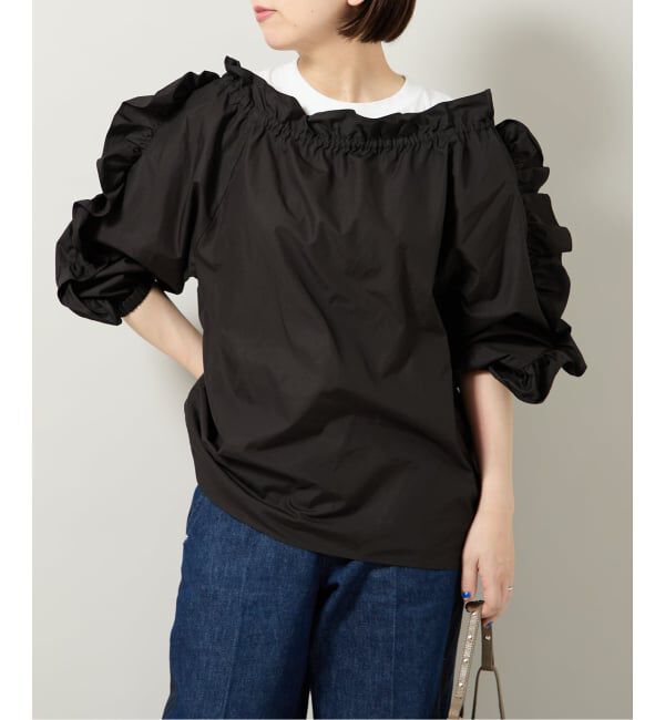  「オフショルダーフリルブラウス」|シャツ・ブラウス|