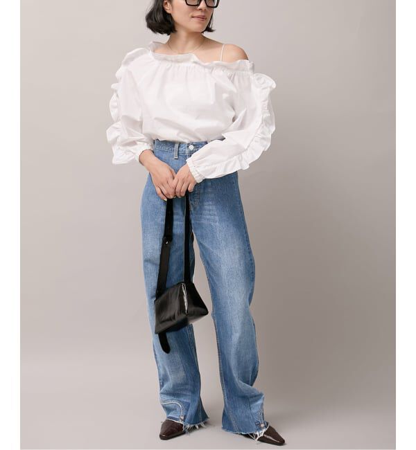  「オフショルダーフリルブラウス」|シャツ・ブラウス|