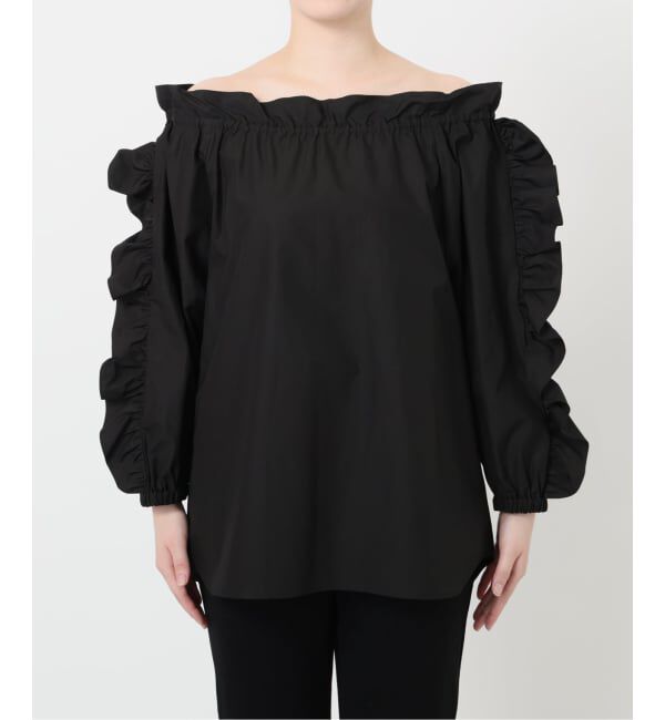  「オフショルダーフリルブラウス」|シャツ・ブラウス|