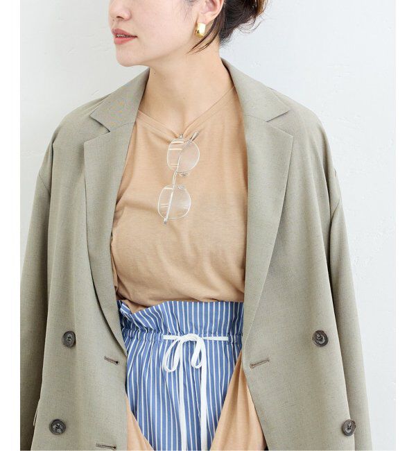 JOURNAL STANDARD「《追加2》クルーネックシアーロングTシャツ」|Tシャツ・カットソー|