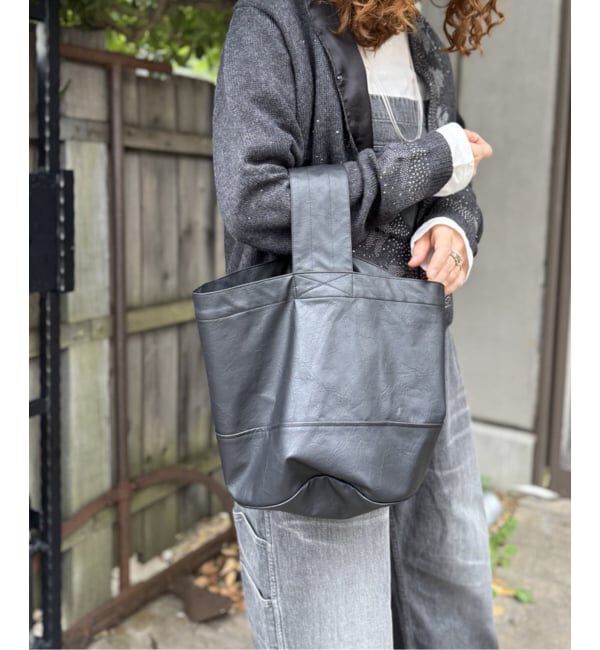 journal standard luxe「《追加予約》フェイクレザー サークルBAG-M」|その他|ブラック