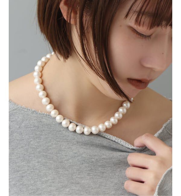 Lilas by Spick&Span「《追加》エシカル淡水ポテトパールネックレス10mm40cm SV」|ネックレス|