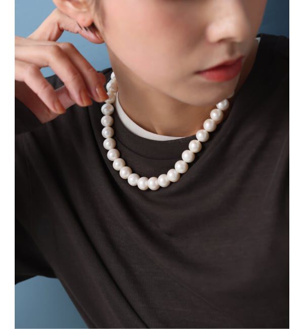 Lilas by Spick&Span「《追加》エシカル淡水ポテトパールネックレス10mm40cm SV」|ネックレス|