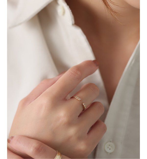 Lilas by Spick&Span「ブラウンダイヤCリング K10」|リング|