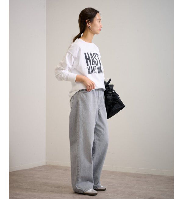 FRAMeWORK「ブリーチデニムイージーパンツ」|デニム|