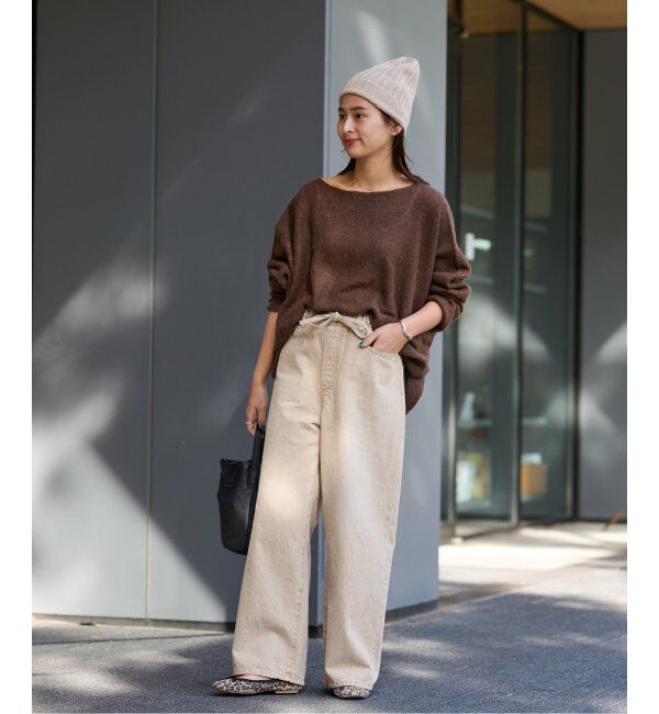 FRAMeWORK「ブリーチデニムイージーパンツ」|デニム|