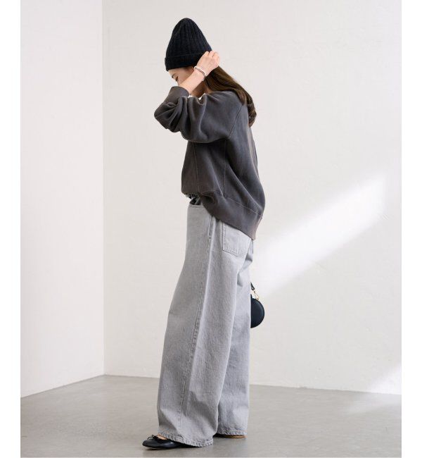 FRAMeWORK「ブリーチデニムイージーパンツ」|デニム|