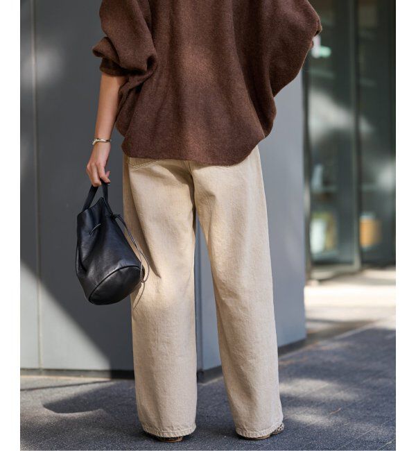 FRAMeWORK「ブリーチデニムイージーパンツ」|デニム|