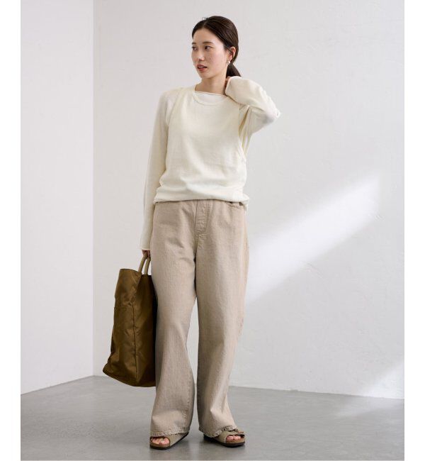 FRAMeWORK「ブリーチデニムイージーパンツ」|デニム|