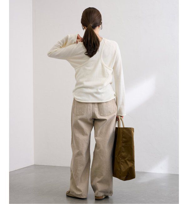 FRAMeWORK「ブリーチデニムイージーパンツ」|デニム|