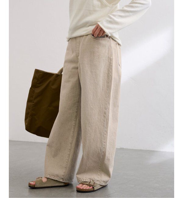 FRAMeWORK「ブリーチデニムイージーパンツ」|デニム|