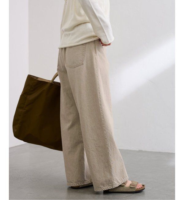 FRAMeWORK「ブリーチデニムイージーパンツ」|デニム|