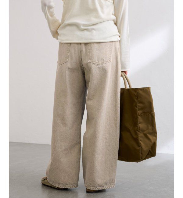 FRAMeWORK「ブリーチデニムイージーパンツ」|デニム|