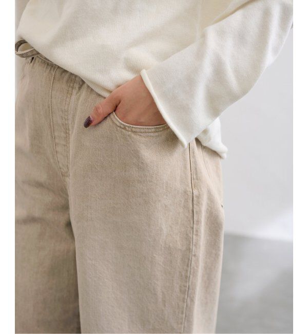 FRAMeWORK「ブリーチデニムイージーパンツ」|デニム|