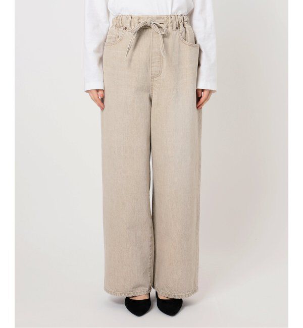 FRAMeWORK「ブリーチデニムイージーパンツ」|デニム|