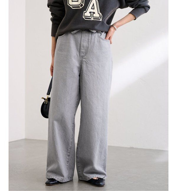 FRAMeWORK「ブリーチデニムイージーパンツ」|デニム|