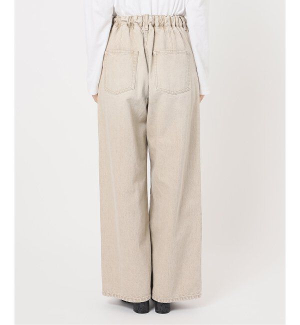 FRAMeWORK「ブリーチデニムイージーパンツ」|デニム|