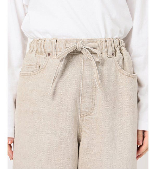 FRAMeWORK「ブリーチデニムイージーパンツ」|デニム|