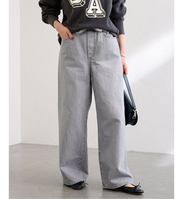 FRAMeWORK「ブリーチデニムイージーパンツ」|デニム|
