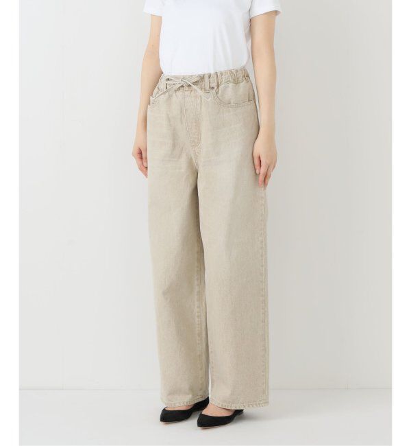 FRAMeWORK「ブリーチデニムイージーパンツ」|デニム|