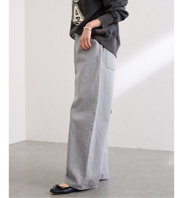 FRAMeWORK「ブリーチデニムイージーパンツ」|デニム|
