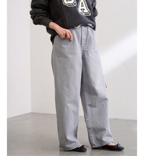FRAMeWORK「ブリーチデニムイージーパンツ」|デニム|