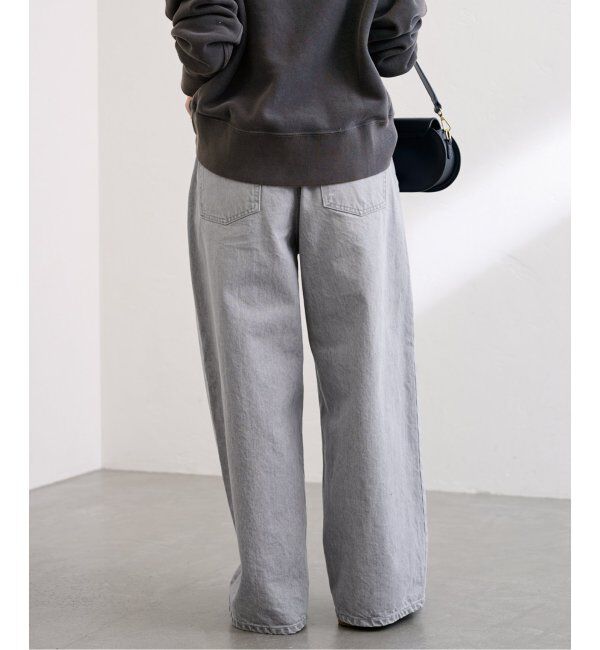 FRAMeWORK「ブリーチデニムイージーパンツ」|デニム|