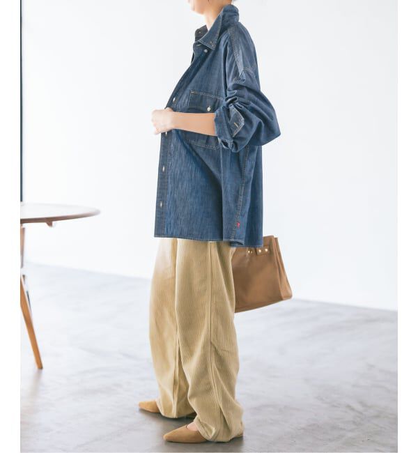 Spick and Span「Levi&rsquo;s/リーバイス 別注SMU LS ZANDT CROPPED SHIRT」|シャツ・ブラウス|