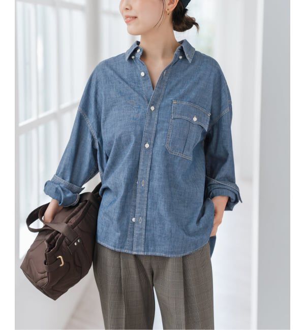 Spick and Span「Levi&rsquo;s/リーバイス 別注SMU LS ZANDT CROPPED SHIRT」|シャツ・ブラウス|