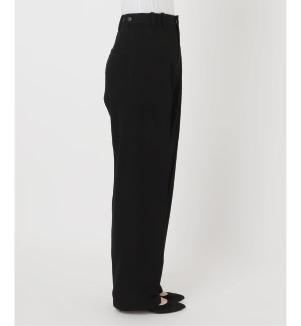 Spick and Span「《手洗い可 / 追加》起毛タックテーパードパンツ」|スラックス|