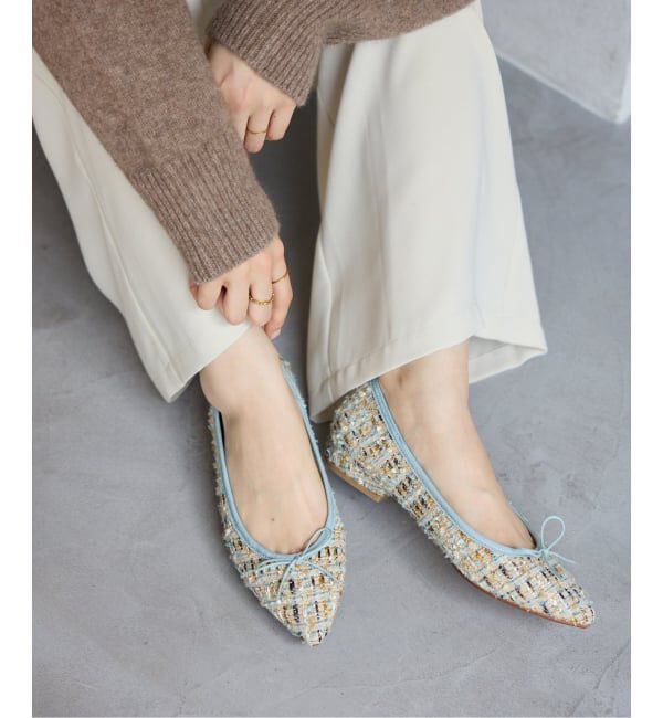  「ポインテッドツイードバレエ」|バレエシューズ|