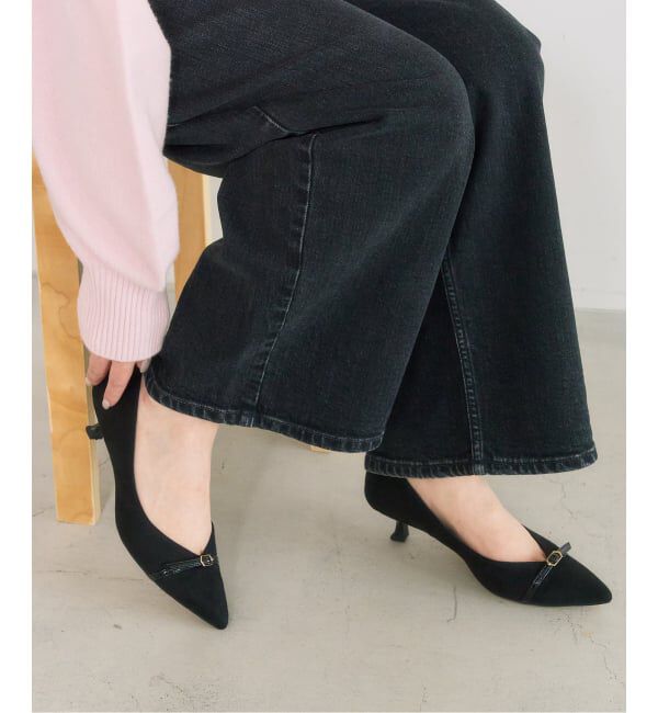  「《予約》4.5cmポインテッドナローベルトパンプス」|パンプス|