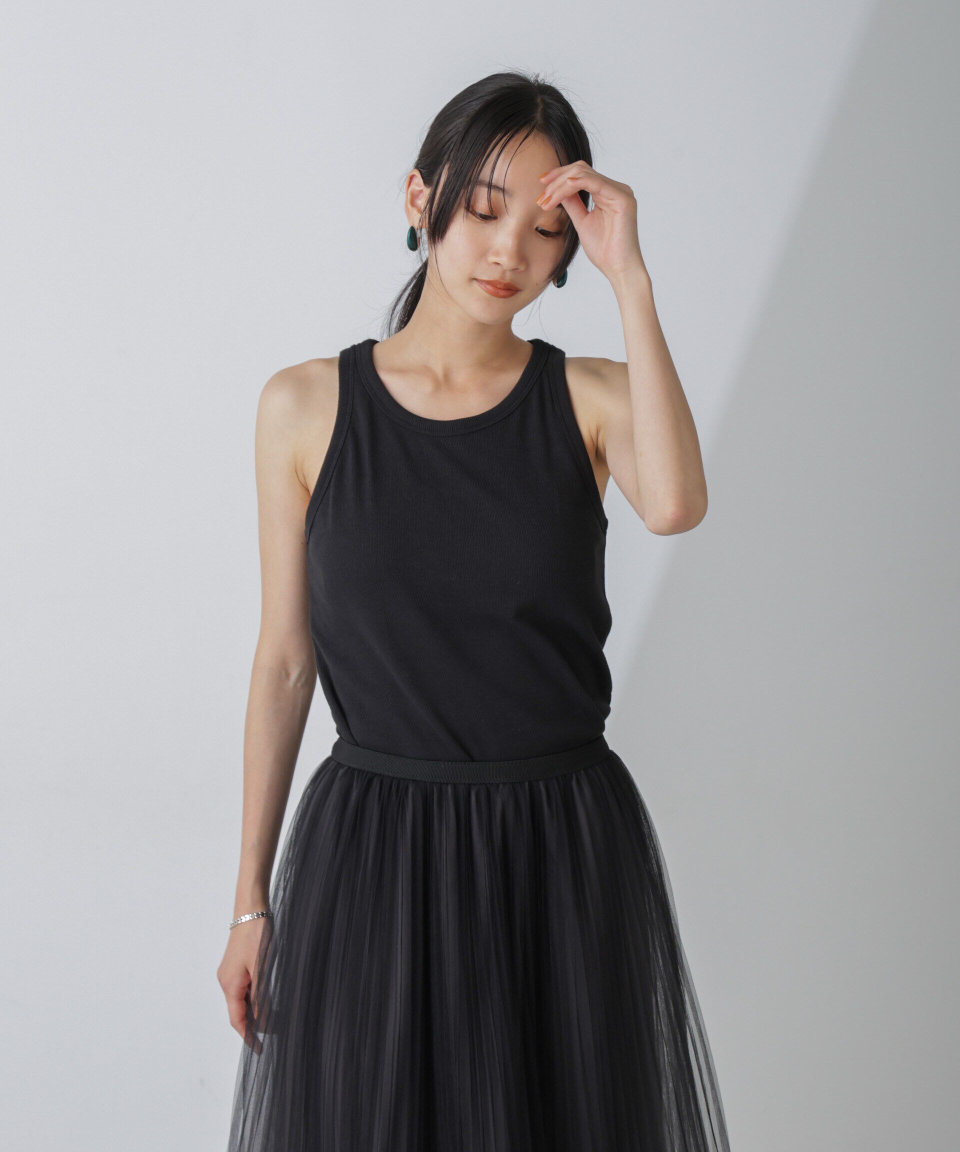 nano･universe「カップ付きアメスリタンクトップ」|Tシャツ・カットソー|