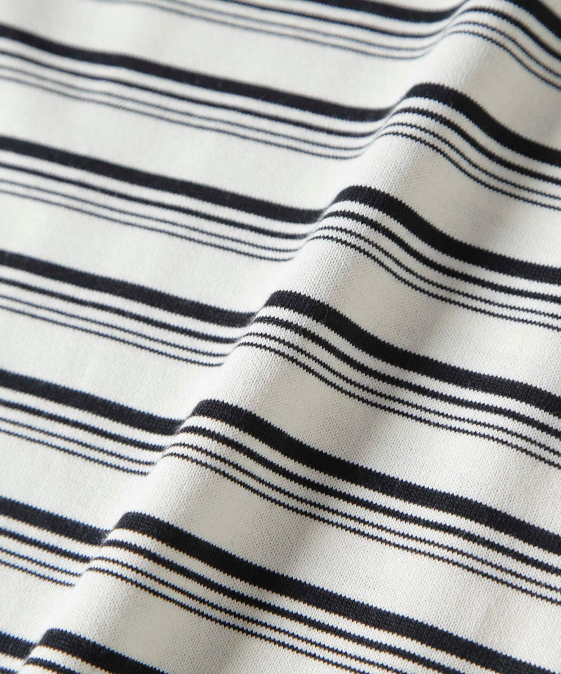 nano･universe「Anti Soaked(R)  ランダムボーダークルーネックTシャツ 長袖」|Tシャツ・カットソー|