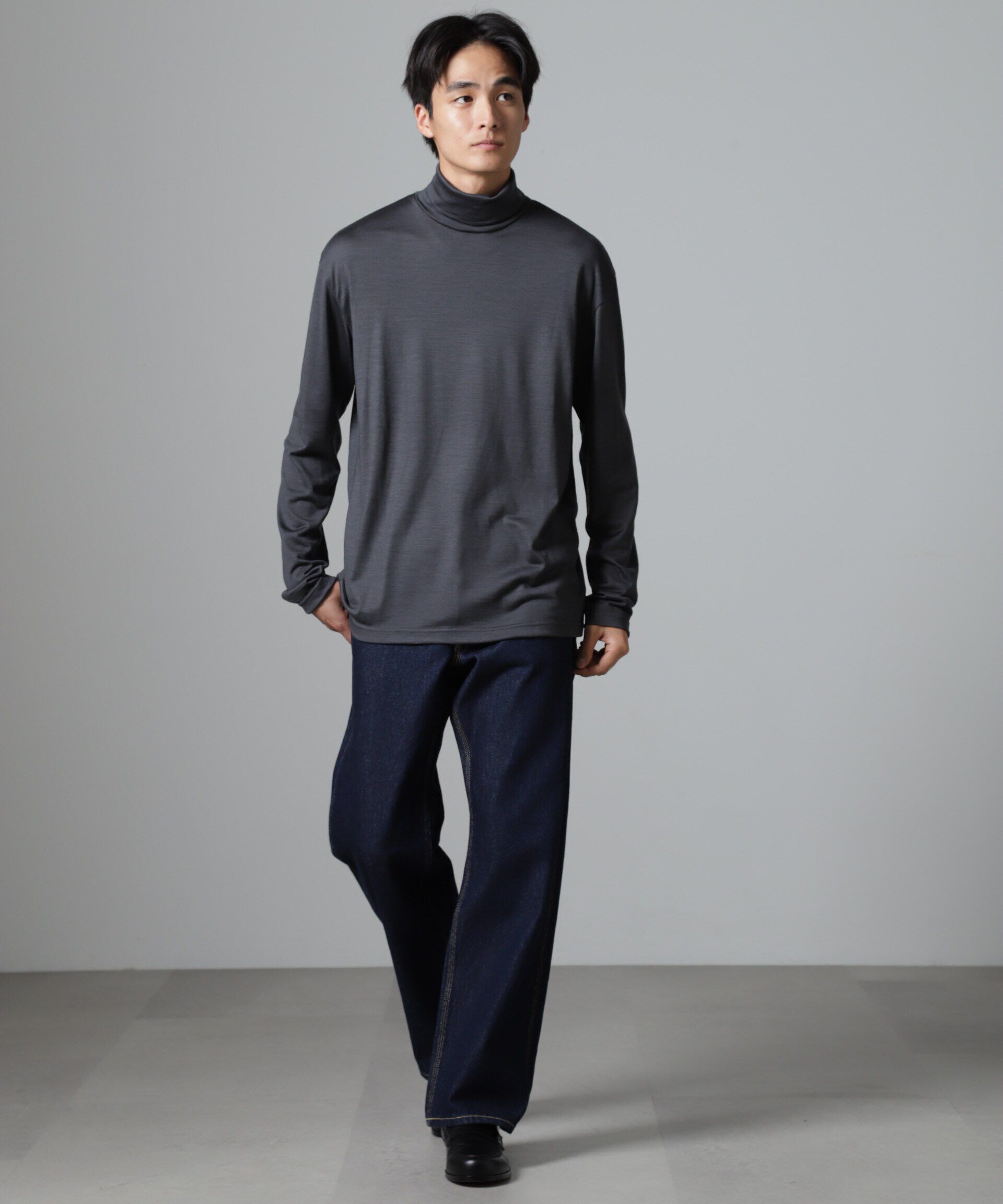 nano･universe「「100%ウォッシャブルウール」タートルネック」|Tシャツ・カットソー|