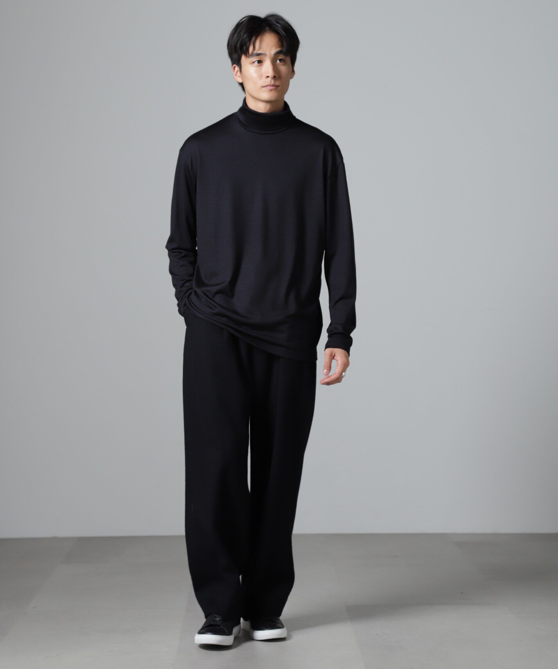 nano･universe「「100%ウォッシャブルウール」タートルネック」|Tシャツ・カットソー|