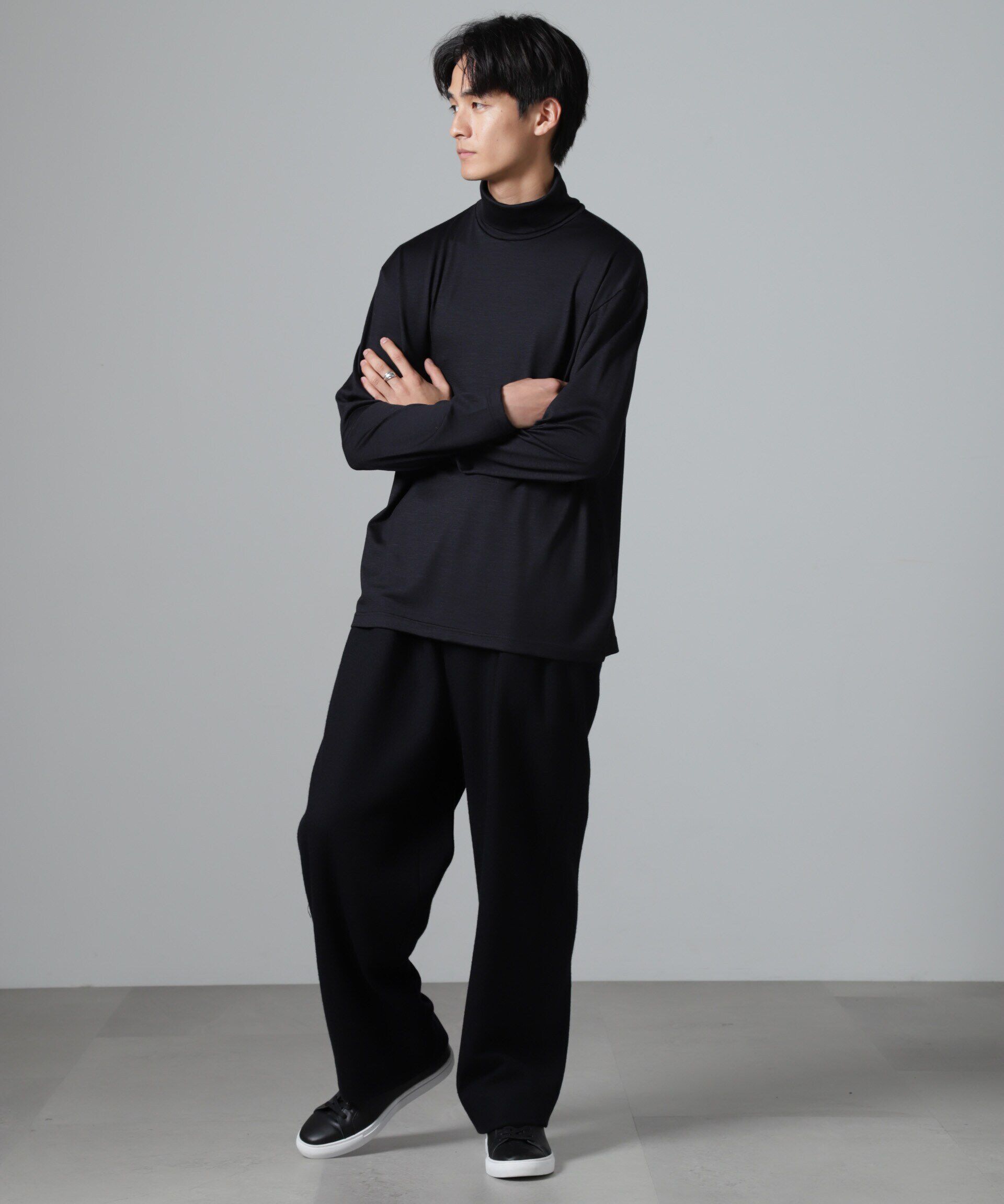 nano･universe「「100%ウォッシャブルウール」タートルネック」|Tシャツ・カットソー|