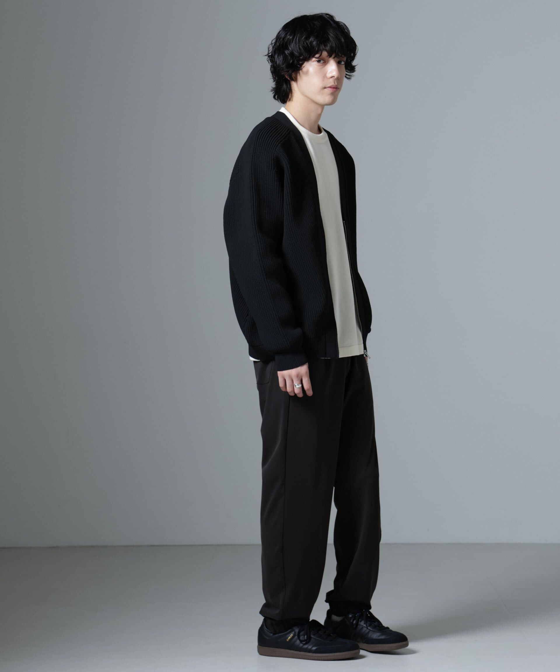 nano･universe「スポンディッシュZIPカーディガン」|ニット・セーター|