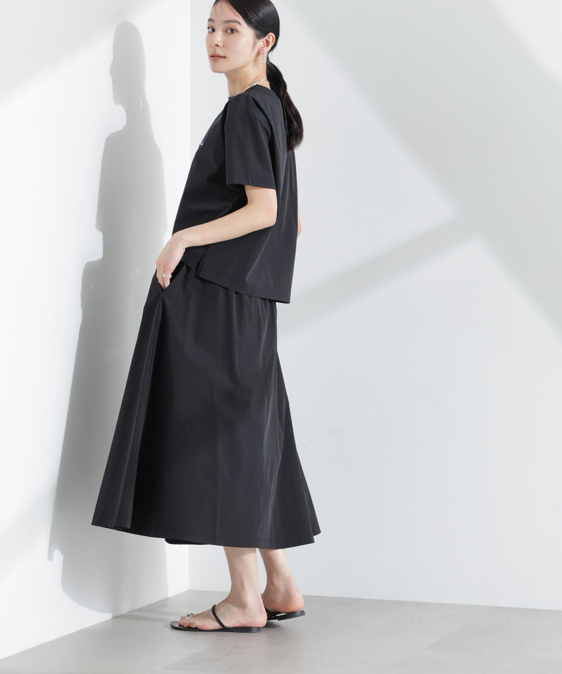 nano･universe「THOUSAND MILE/ショートスリーブTシャツ スカートセット」|スカート|