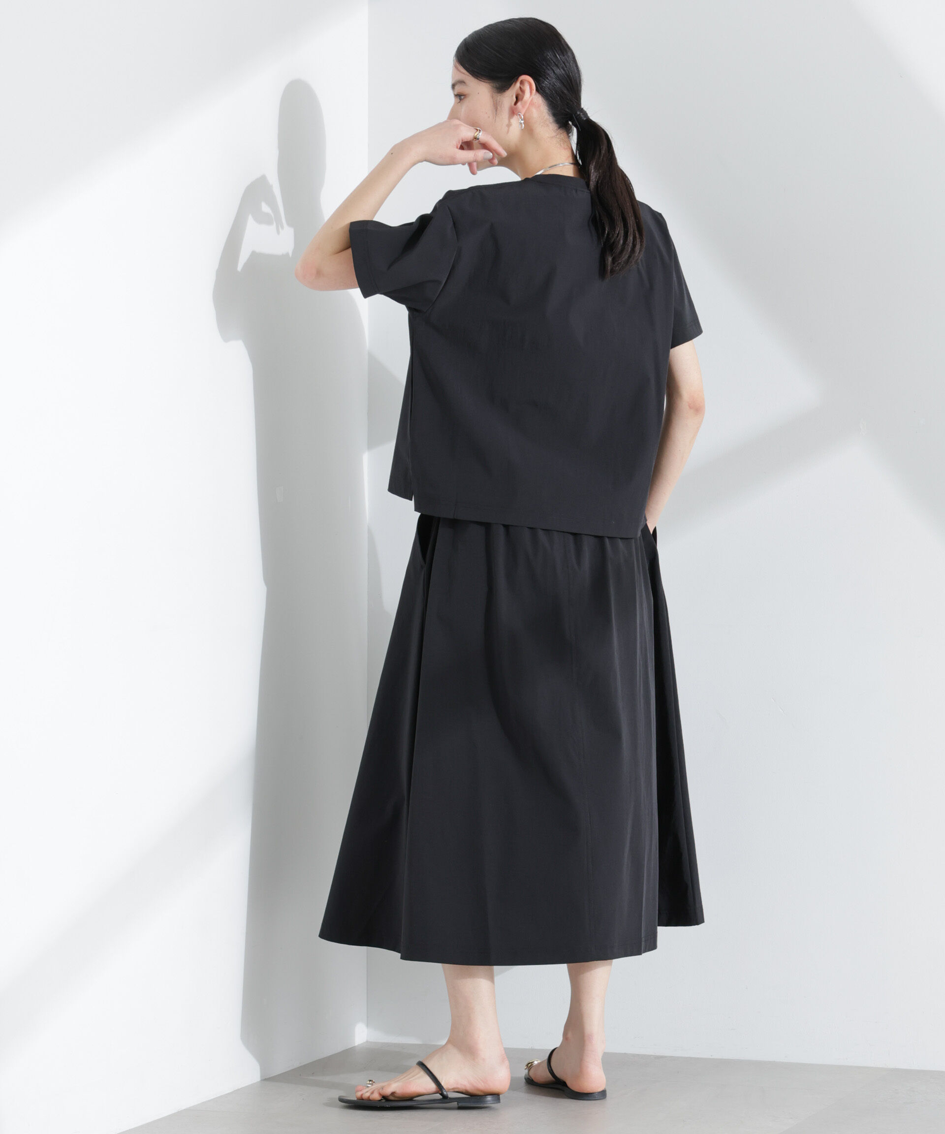 nano･universe「THOUSAND MILE/ショートスリーブTシャツ スカートセット」|スカート|