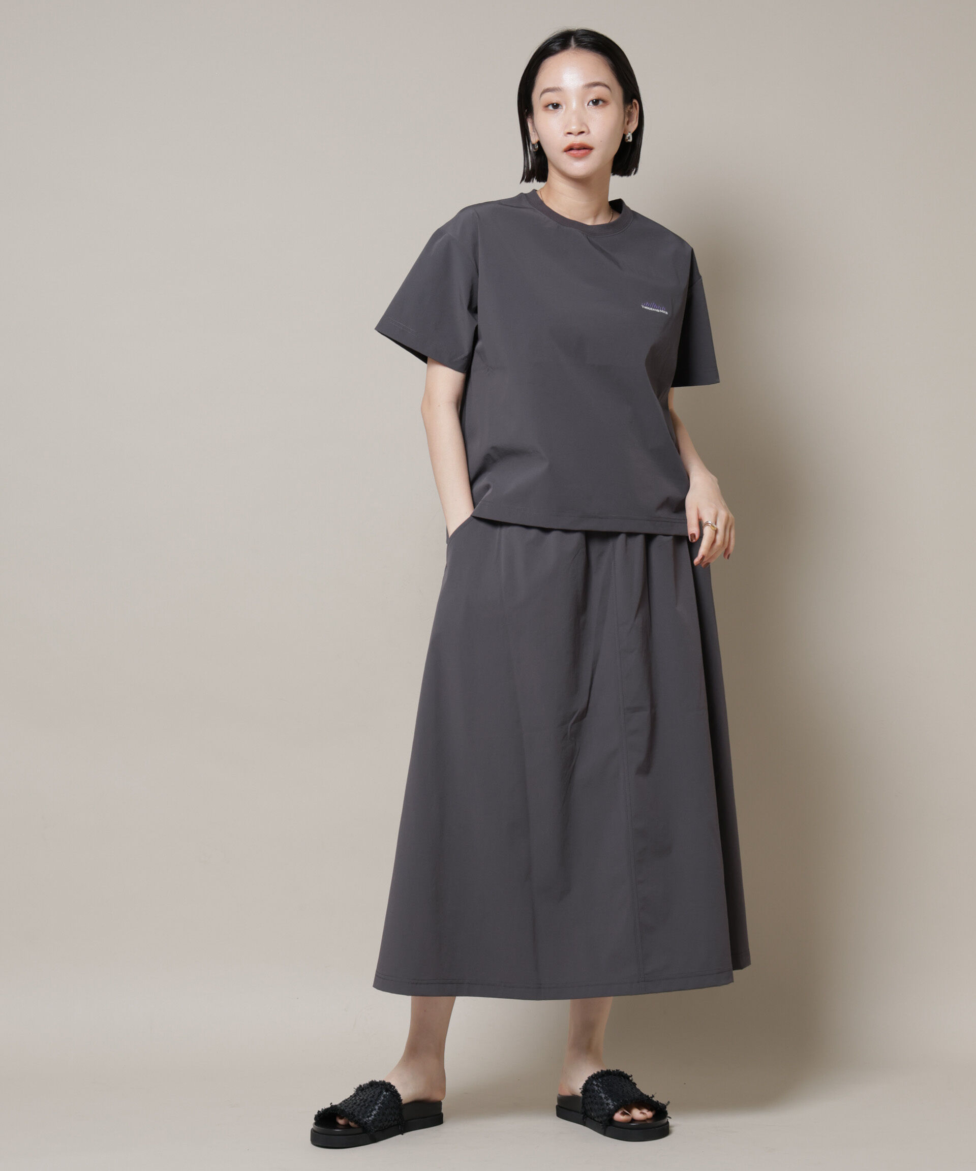 nano･universe「THOUSAND MILE/ショートスリーブTシャツ スカートセット」|スカート|