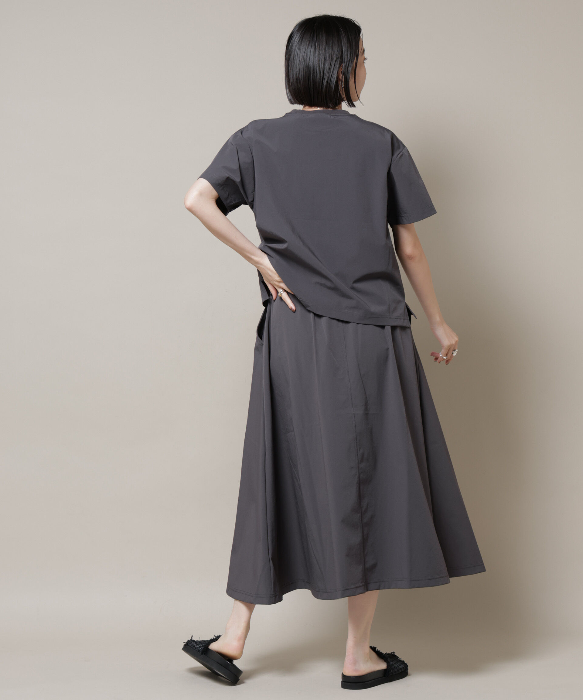 nano･universe「THOUSAND MILE/ショートスリーブTシャツ スカートセット」|スカート|