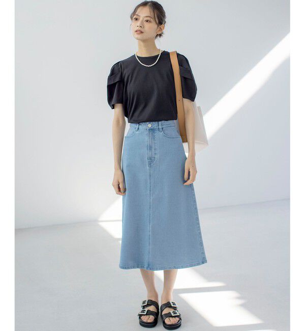 組曲「ミッドデニムタイト スカート」|スカート|