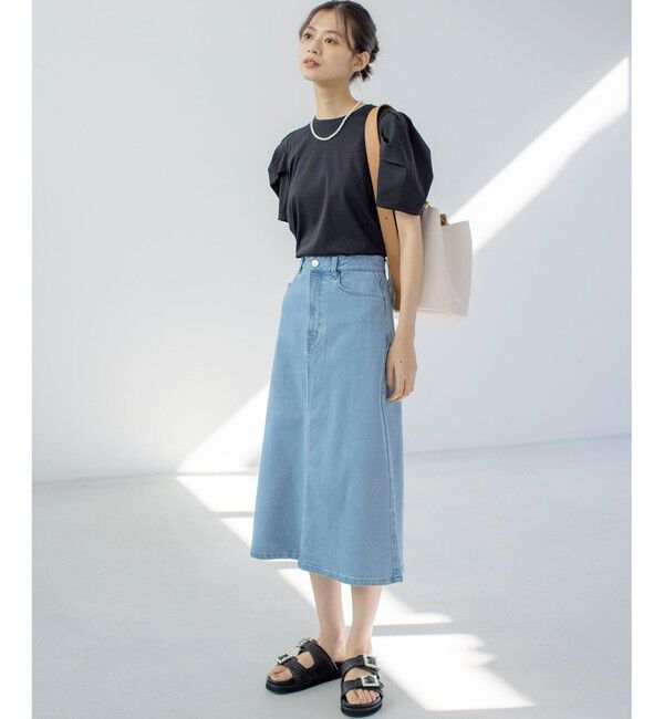 組曲「ミッドデニムタイト スカート」|スカート|