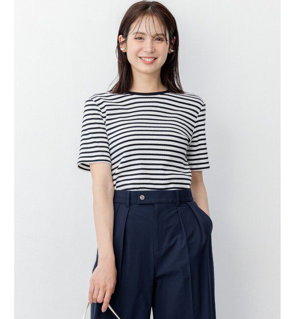 組曲「ベーシックリブ Tシャツ」|Tシャツ・カットソー|ボーダー系1