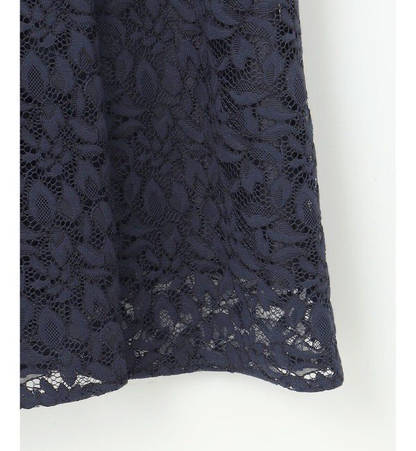 自由区「【洗える】フラワーリーフコードレース ワンピース」|ワンピース|