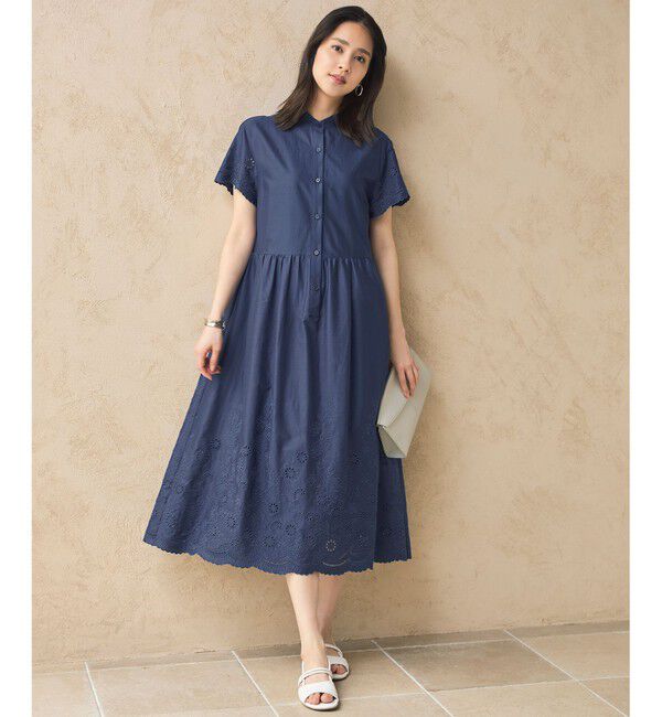 自由区「エンブロイダリーローンシャツ ワンピース」|ワンピース|ｺﾊﾞﾙﾄﾌ
