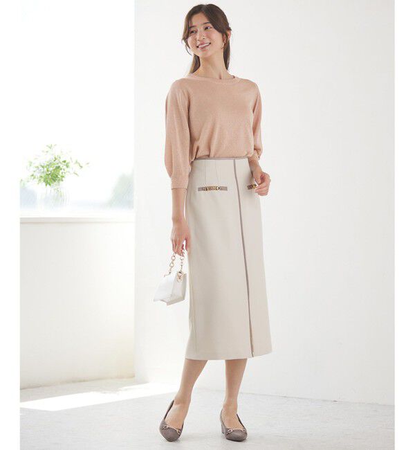 ANY SIS「【全方位 好印象】フェミニンブラウス&times;ビットタイトスカート セット」|スーツ|