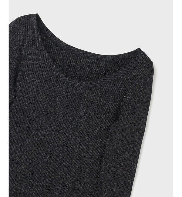  「ハイゲージラメニットトップ」|ニット・セーター|