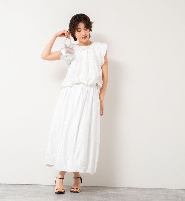 NOLLEY'S sophi「【MARILYN MOON/マリリーンムーン】beads motif taffeta balloon blouse」|シャツ・ブラウス|